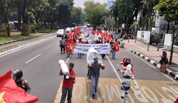 Aksi SRMI menyuarakan kegagagalan BPJS